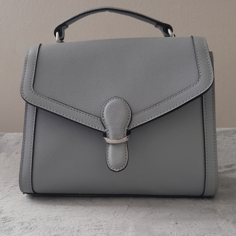 Nine West Womens Paulson Top Handle Crossbody Handbag Color: Light Blue